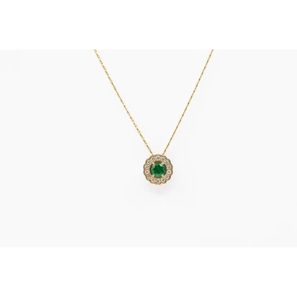 Emerald and Diamond Pendant Bashinski Fine Gems & Jewelry, Inc Macon, GA