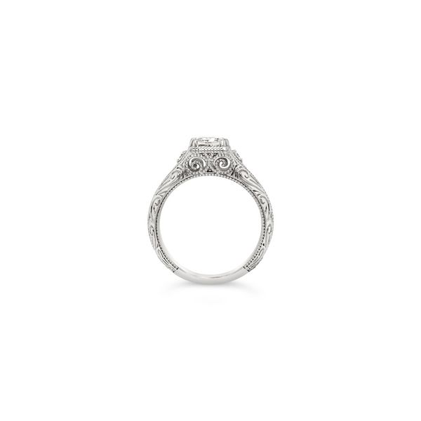 Vintage Filigree Engagement Ring Image 2 Baxter's Fine Jewelry Warwick, RI