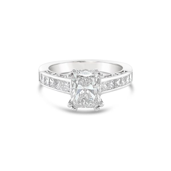 Radiant Cut Diamond Engagement Ring Baxter's Fine Jewelry Warwick, RI