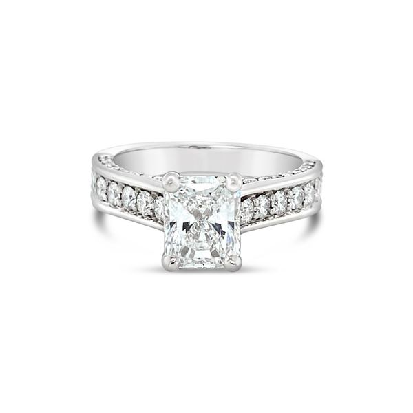 Classic Radiant Cut Diamond Engagement Ring Baxter's Fine Jewelry Warwick, RI