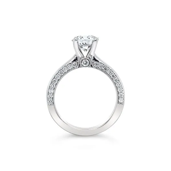 Platinum Solitaire Engagement Ring thumb image 2