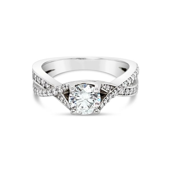 Round Split Shank Engagement Ring Baxter's Fine Jewelry Warwick, RI