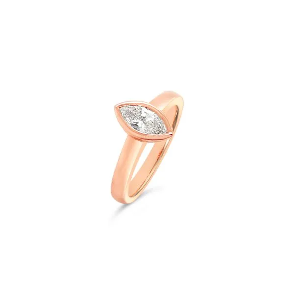 Marquette Rose Gold Engagement Ring
