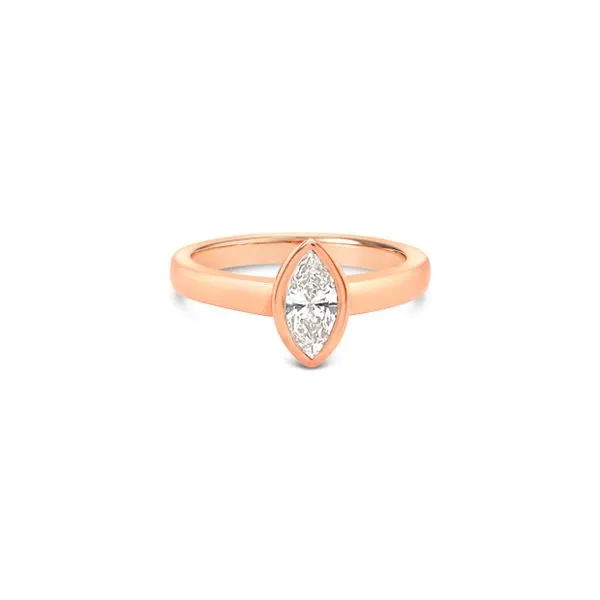 Marquette Rose Gold Engagement Ring