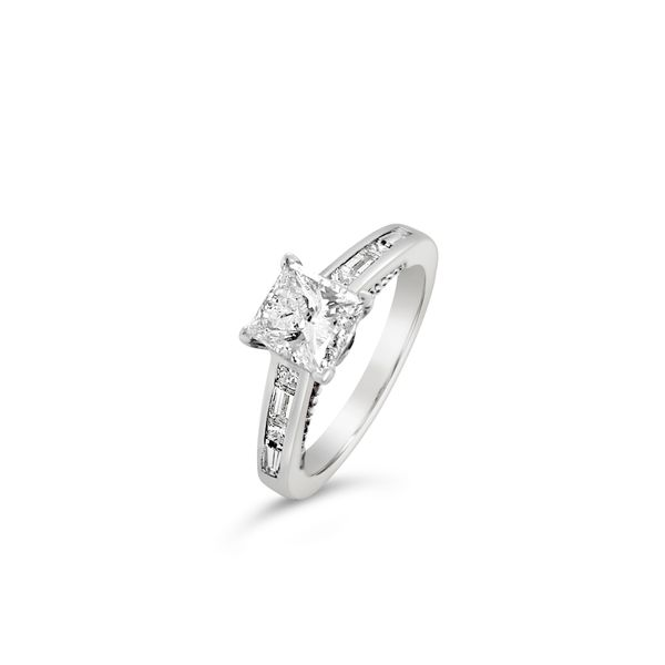 Princess Cut Diamond Engagement Ring Image 3 Baxter's Fine Jewelry Warwick, RI