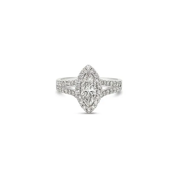 Marquise Diamond Engagement Ring thumb image 1