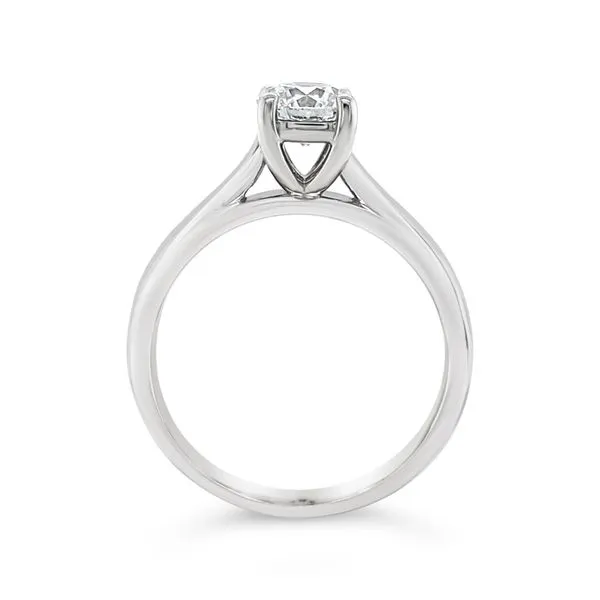 Platinum Solitaire Engagement Ring thumb image 2