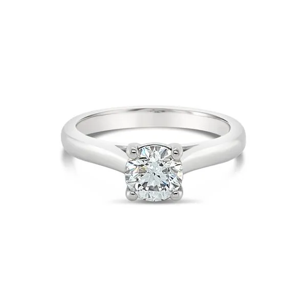 Platinum Solitaire Engagement Ring thumb image 1