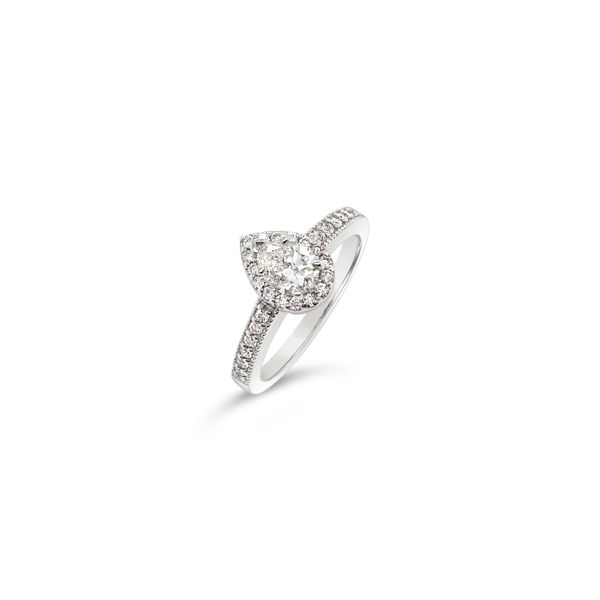 Pear Halo Engagement Ring Image 3 Baxter's Fine Jewelry Warwick, RI