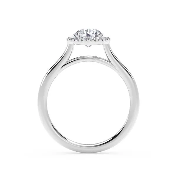 Foreverrmark Platinum Halo Engagement Ring thumb image 2