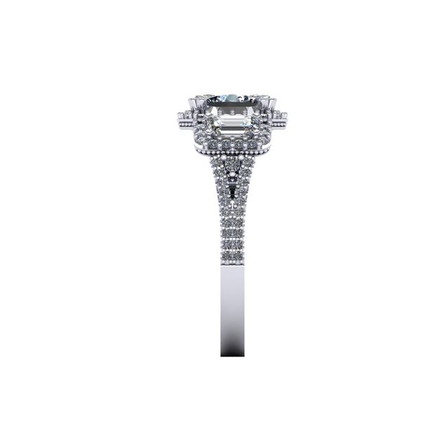 Baxter's Custom Three Stone Diamond Engagement Ring Image 4 Baxter's Fine Jewelry Warwick, RI