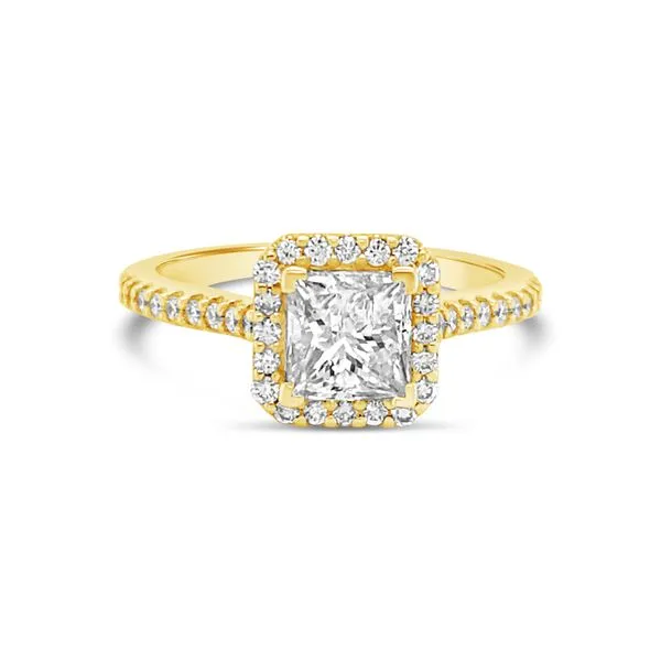 Diamond Halo Engagement Ring