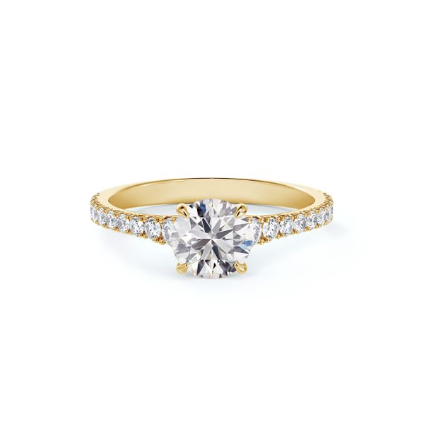 Forevermark Icon™ Setting Round Engagement Ring with Diamond Band Baxter's Fine Jewelry Warwick, RI