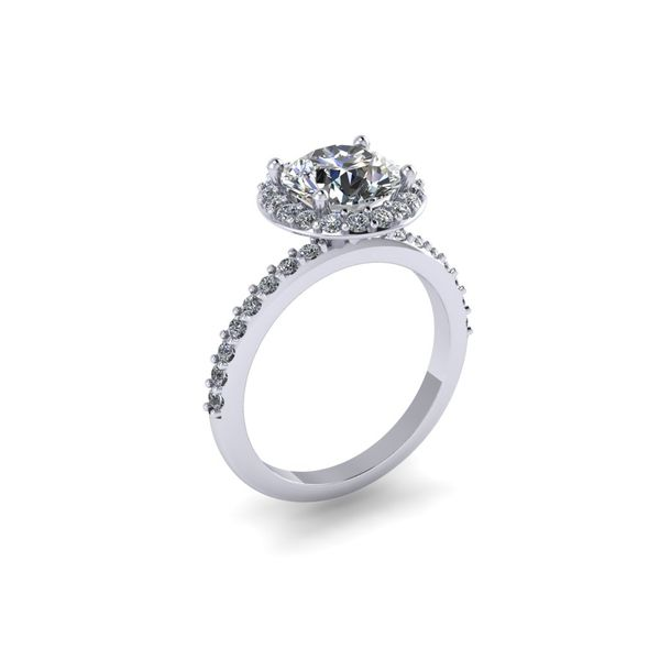 Halo Engagement Ring Baxter's Fine Jewelry Warwick, RI
