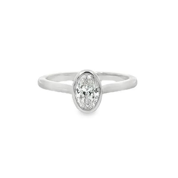Bezel Oval Engagament Ring