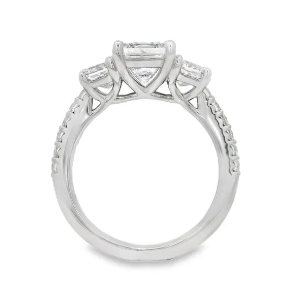 Three Stone Princess Cut Ring Image 3 Baxter's Fine Jewelry Warwick, RI