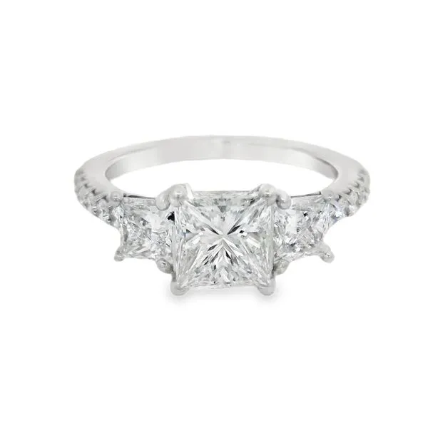 Three Stone Princess Cut Ring Baxter's Fine Jewelry Warwick, RI