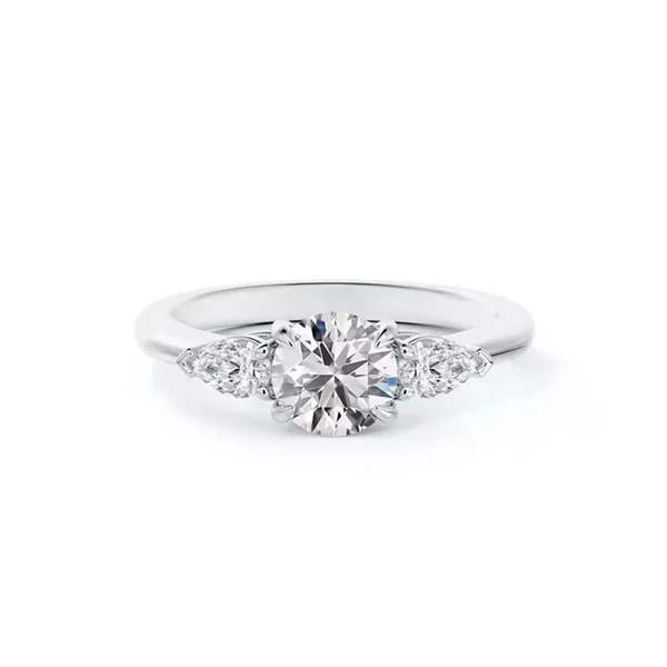 Forevermark Accents™ Engagement Ring with Pear Sides Baxter's Fine Jewelry Warwick, RI