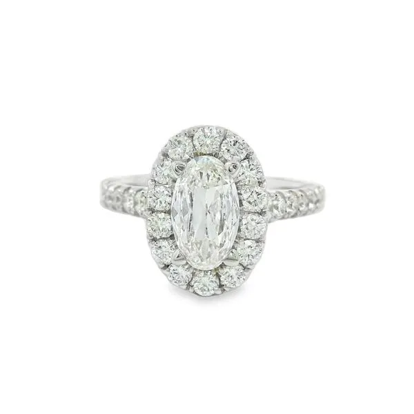 Oval Halo Engagement Ring