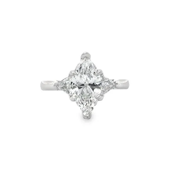 Marquise Three Stone Engagement Ring