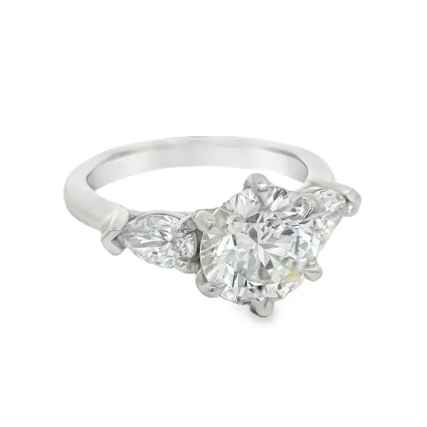 Platinum Three Stone Engagement Ring