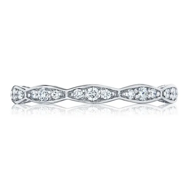 Sculpted Crescent Wedding Band thumb image 1