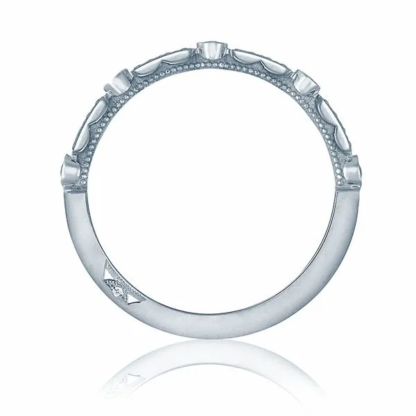 Sculpted Crescent Wedding Band