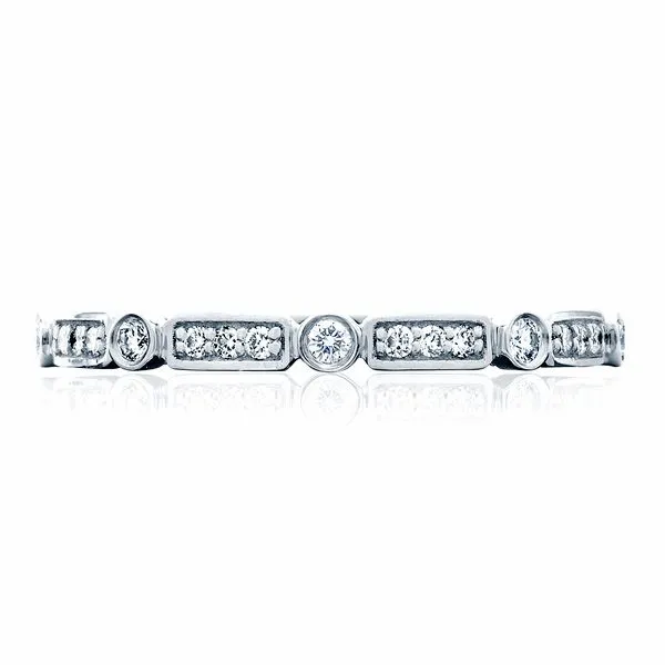 Sculpted Crescent Wedding Band