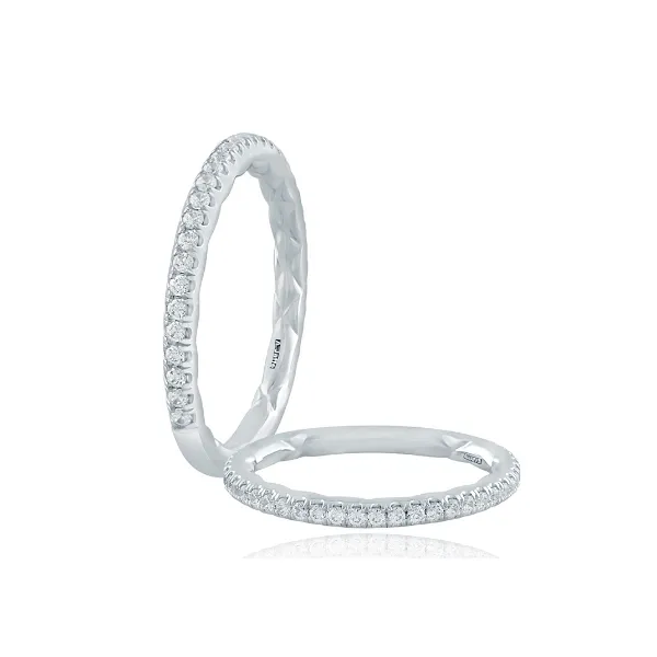 A.Jaffe Classic Quilted Wedding Band thumb image 1