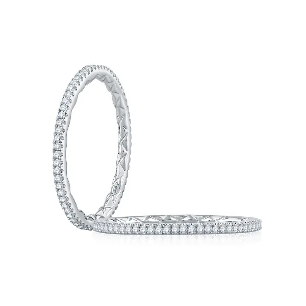 A.Jaffe Quilted Eternity Diamond Wedding Band Baxter's Fine Jewelry Warwick, RI