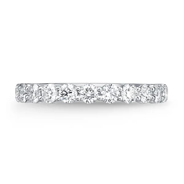 Platinum Petite Prong Diamond Band thumb image 2