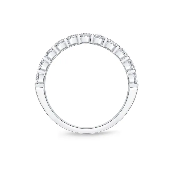 Platinum Petite Prong Diamond Band thumb image 3