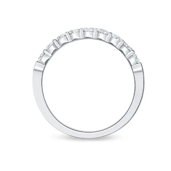 Plat Petite Prong 9-Stone Band thumb image 2