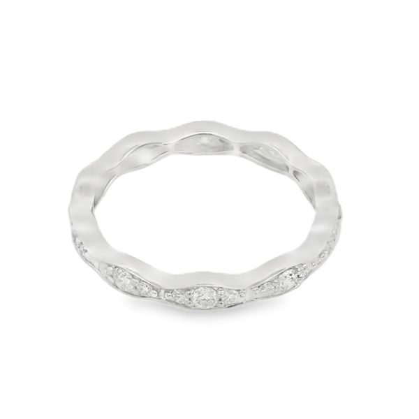 Scalloped Diamond Band Image 2 Baxter's Fine Jewelry Warwick, RI