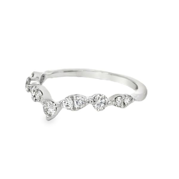 Curved Diamond Band Image 2 Baxter's Fine Jewelry Warwick, RI