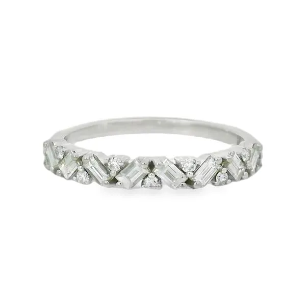 Baguette and Round Diamond Band Baxter's Fine Jewelry Warwick, RI