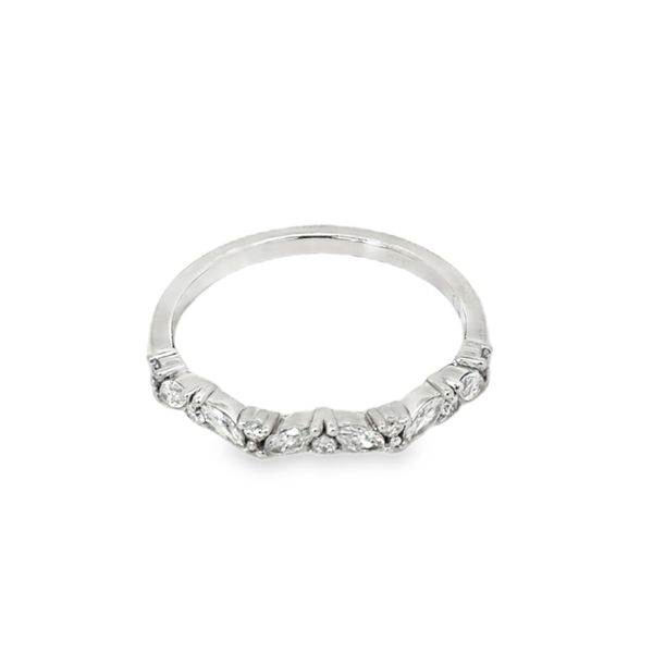 Marquise and Round Diamond Band Image 3 Baxter's Fine Jewelry Warwick, RI