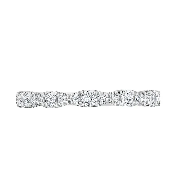 Marquise Shape Design Detail Wedding Band