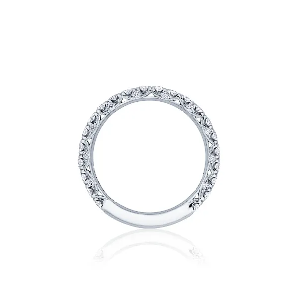French Pavé Diamond Wedding Band - 2.5mm