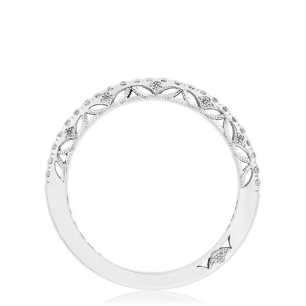 French Pavé Diamond Wedding Band Image 2 Baxter's Fine Jewelry Warwick, RI