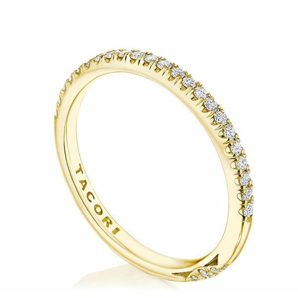 French Pavé Diamond Wedding Band Image 3 Baxter's Fine Jewelry Warwick, RI