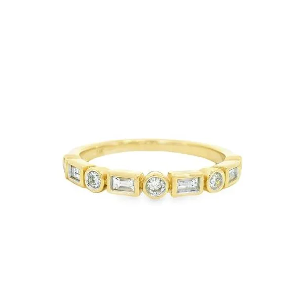 Baguette and Round Diamond Band Baxter's Fine Jewelry Warwick, RI