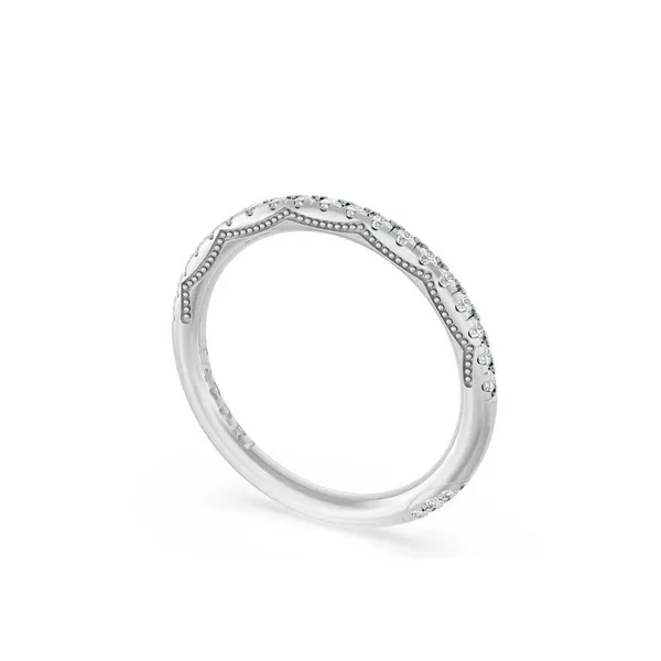 French Pavé Diamond Wedding Band, 2.0mm