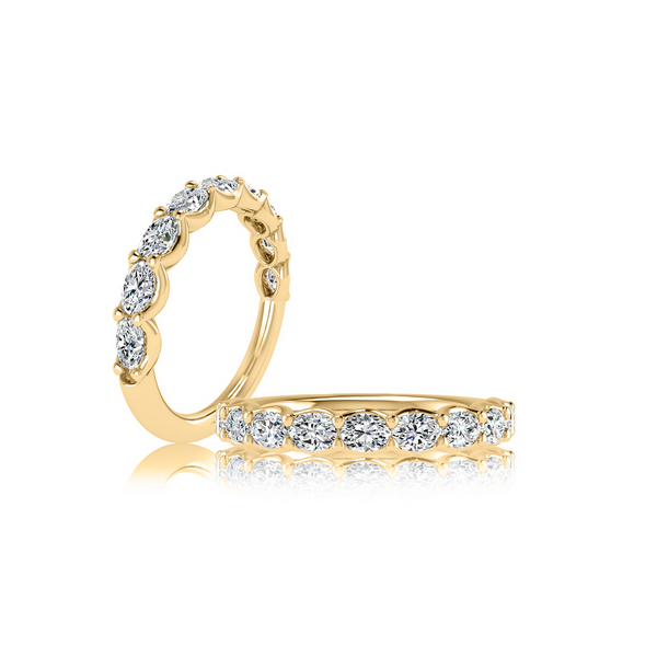 Diamond Oval East/West Band Baxter's Fine Jewelry Warwick, RI