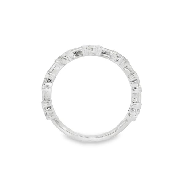 Emerald and Round Diamond Band Image 4 Baxter's Fine Jewelry Warwick, RI