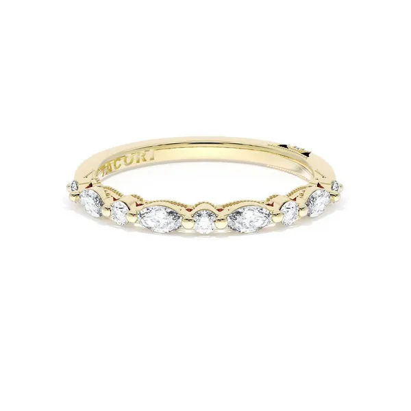 Marquise and Round Diamond Wedding Band, 2.20mm Baxter's Fine Jewelry Warwick, RI