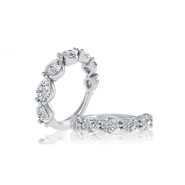 Platinum East West Pear Diamond Band Baxter's Fine Jewelry Warwick, RI