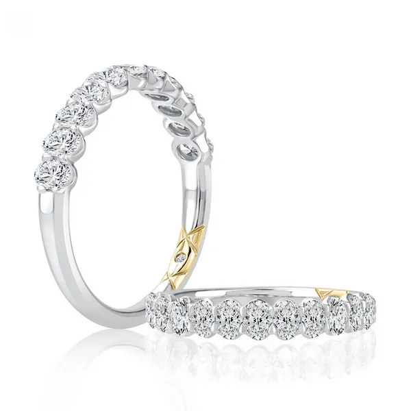 Platinum Oval Diamond Band Baxter's Fine Jewelry Warwick, RI