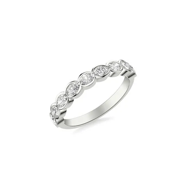 Platinum Diamond Oval Band Baxter's Fine Jewelry Warwick, RI