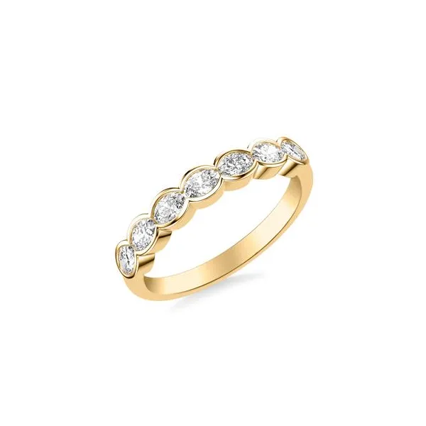 Oval East/West Diamond Band